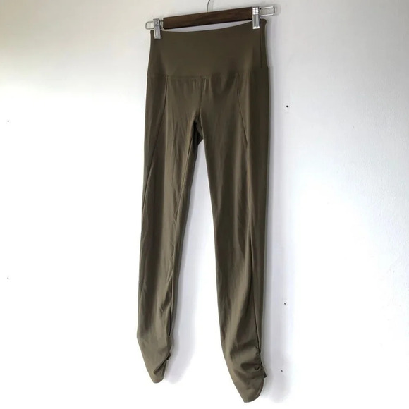 Free People Movement Olive Green Wave Rider Leggings Size XS - Picture 10 of 11